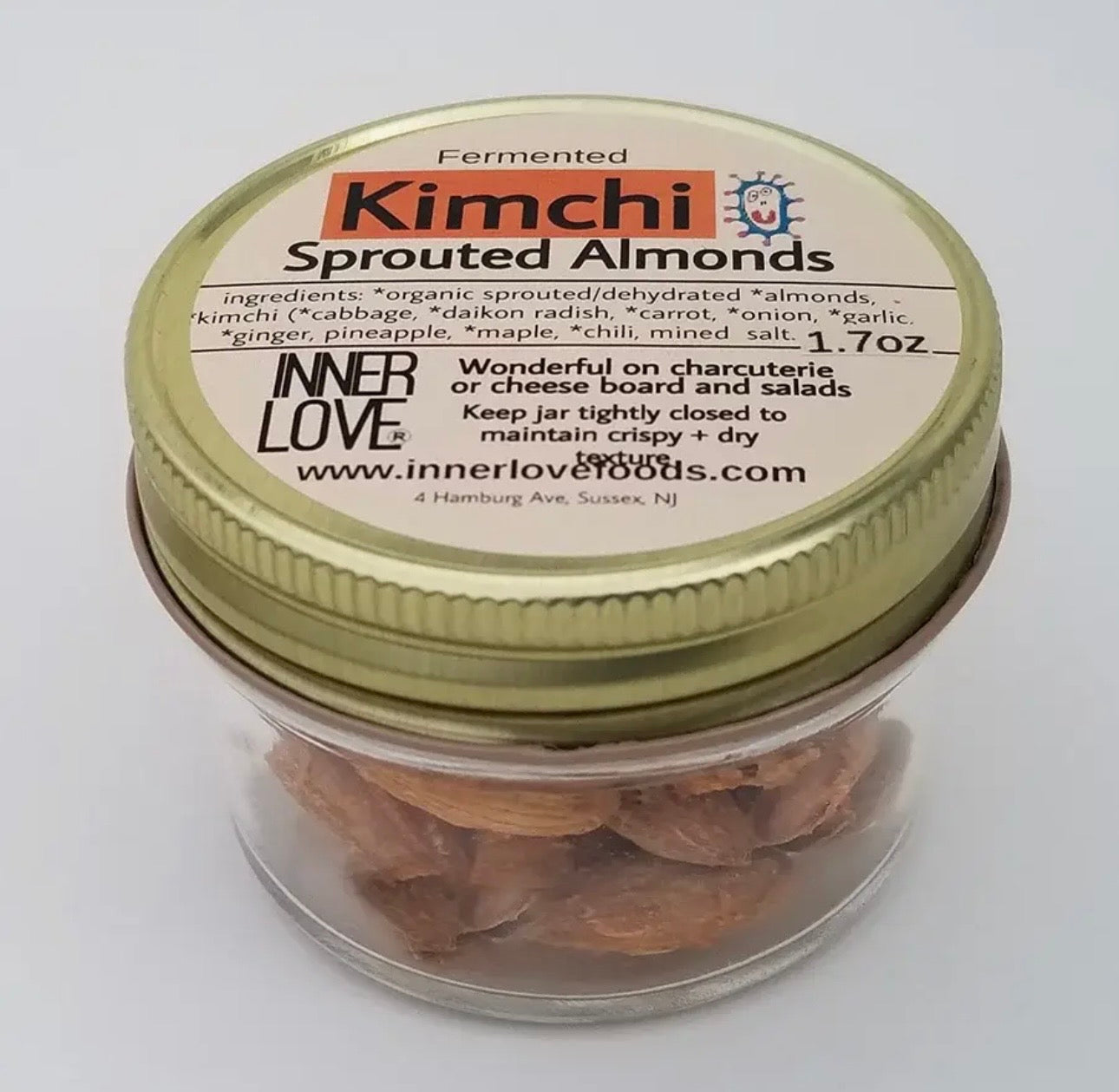 Kimchi Almonds: 2oz jar