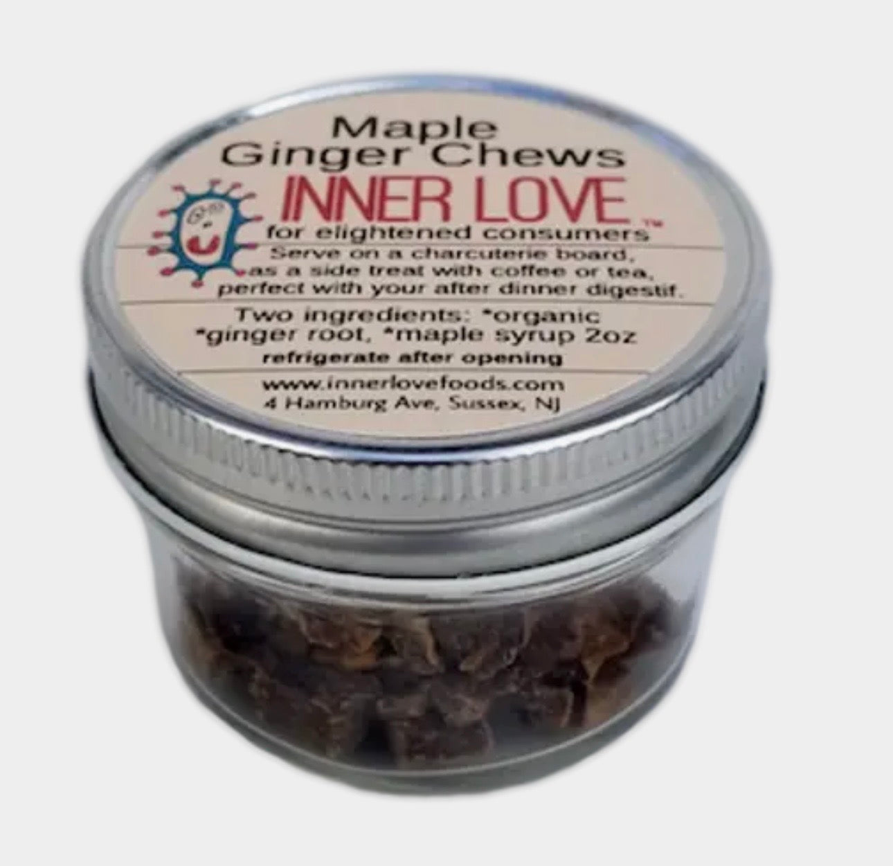 Maple Ginger Root Chews: 2oz jar