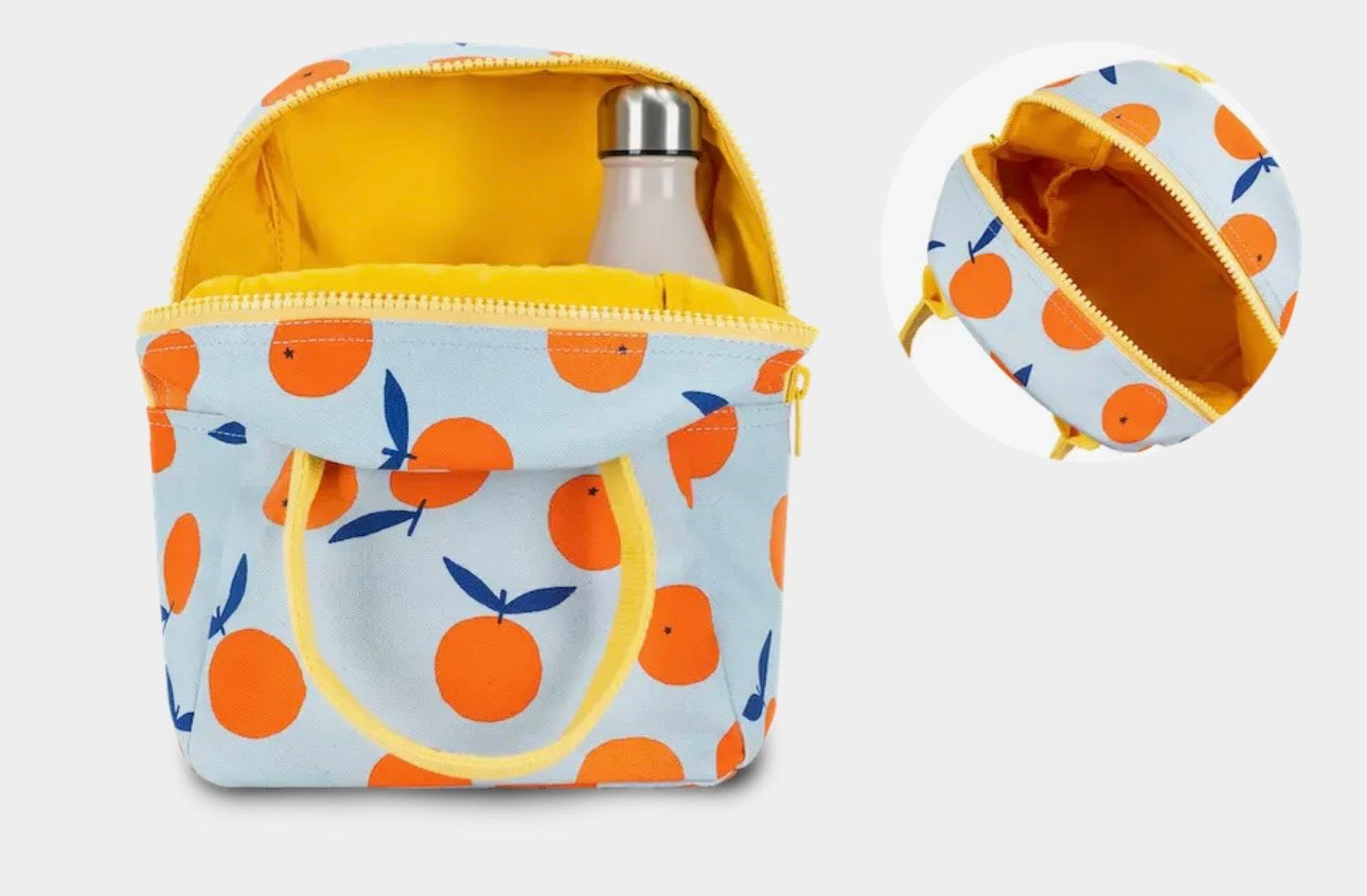 Zipper Lunch Bag - Oranges