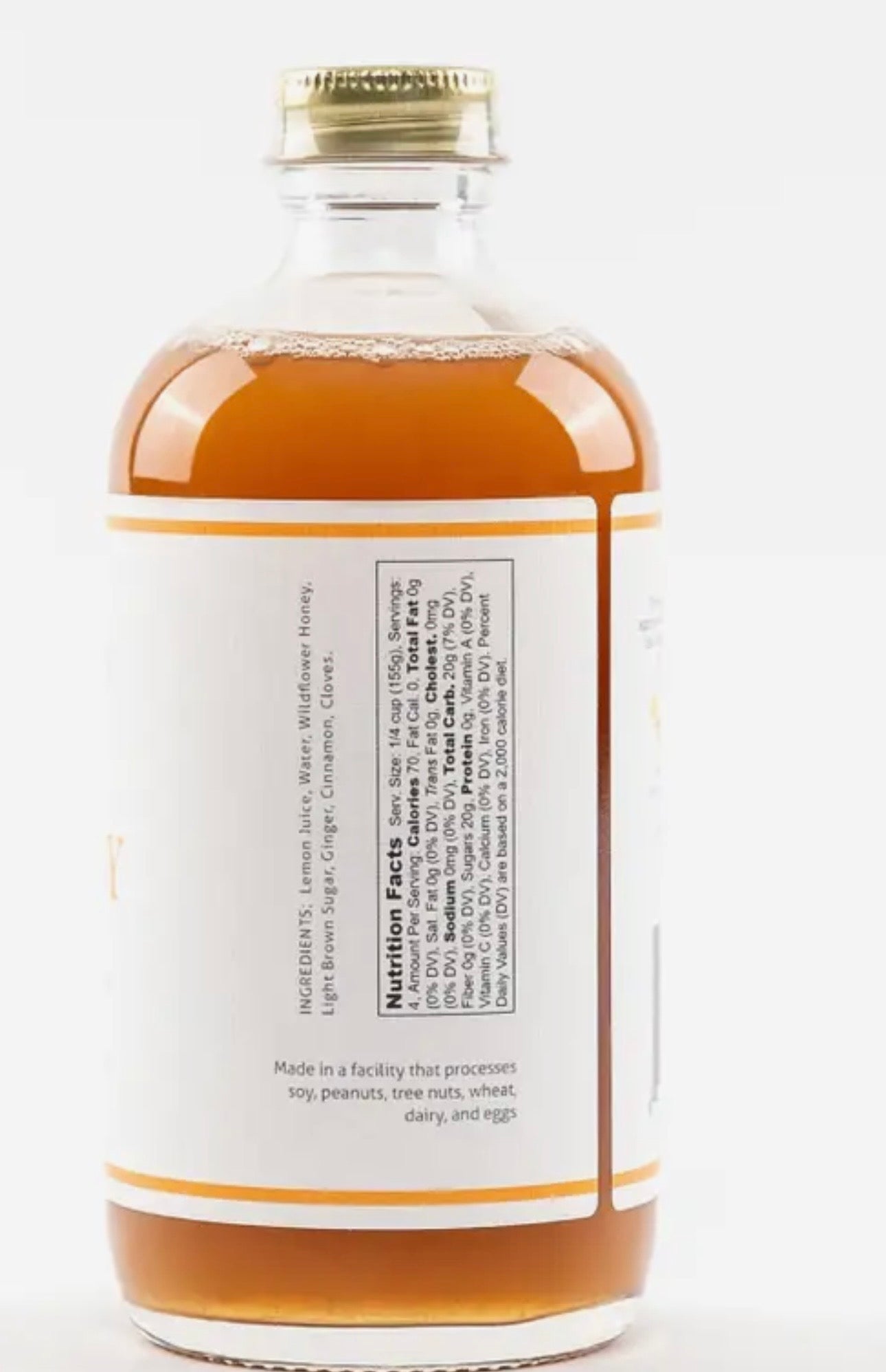 Wood Stove Kitchen Hot Toddy Mix with Honey, Lemon and Ginger 8oz