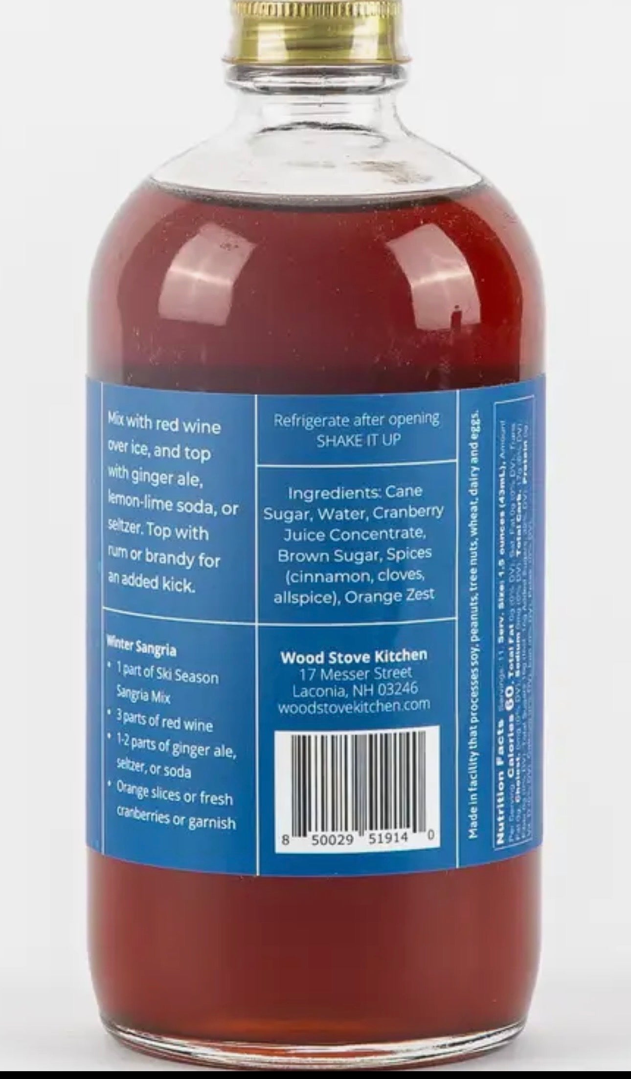 Ski Season Sangria, 16oz - Spiced Sangria Mixer