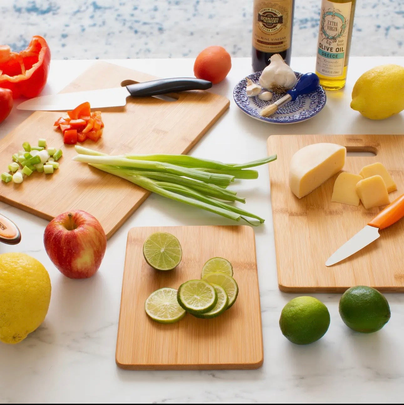 3-Piece Bamboo Cutting Board Set