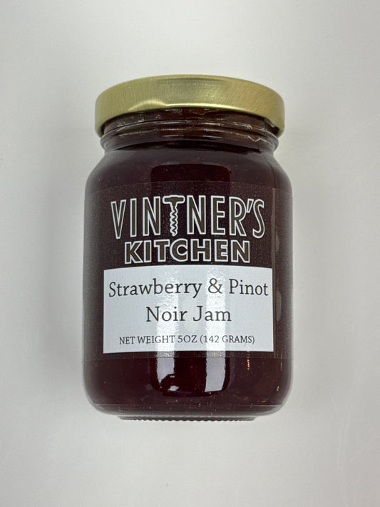 Strawberry and Pinot Noir Jam: 5 ounce
