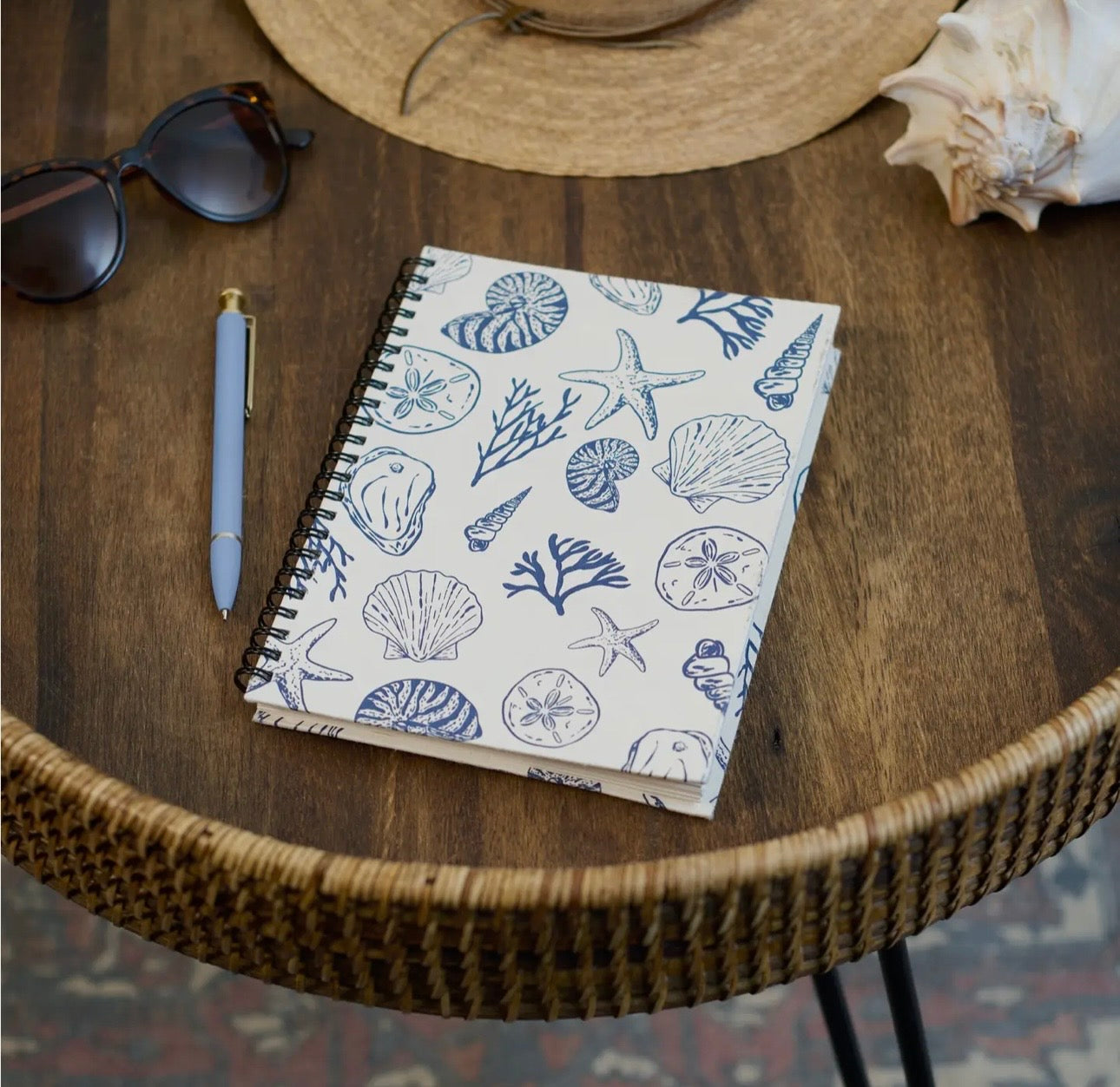 Seashells Spiral Notebook