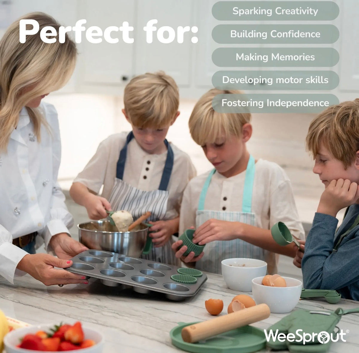 Little Chef Kids Baking Set | 38 Piece Baking Kit