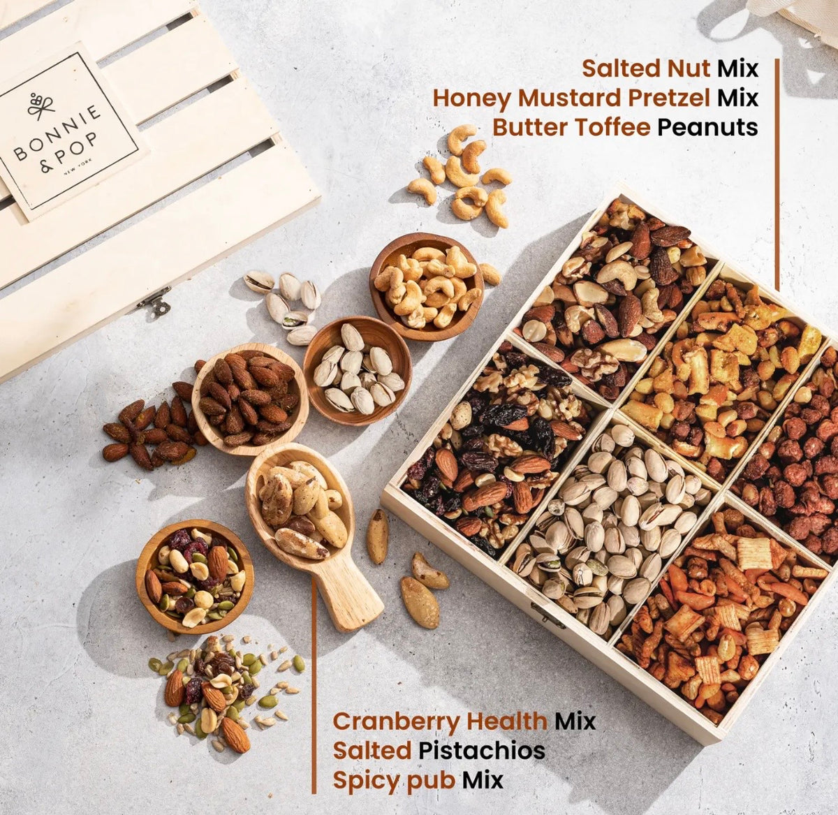 The Savory Snacker’s Stash Gourmet Nut Gift Box
