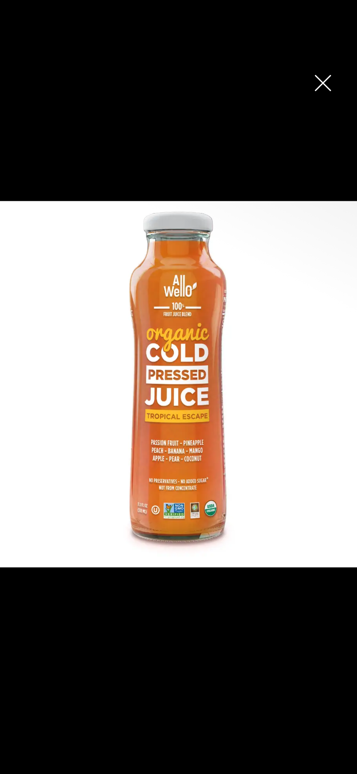 Organic Cold-Pressed Tropical Escape Juice