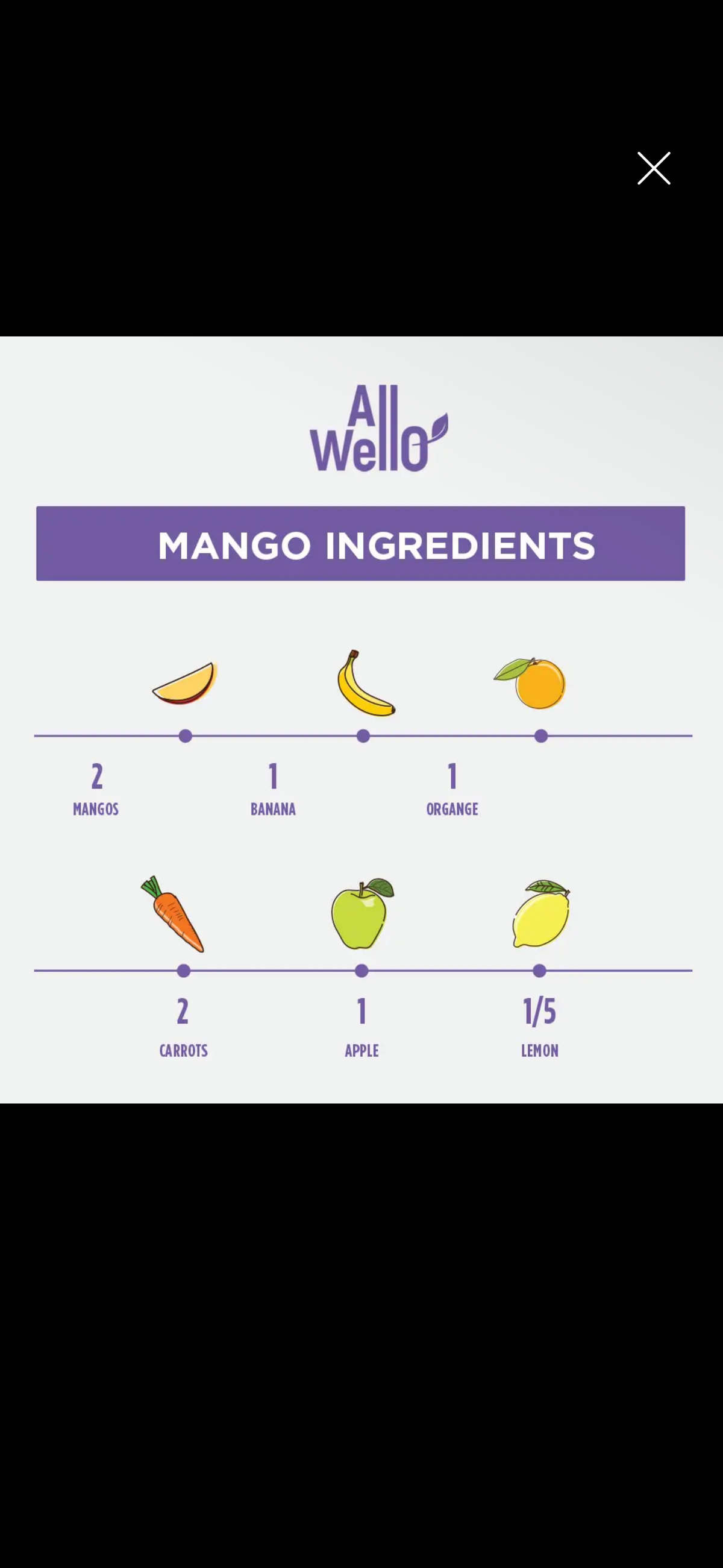 Refreshing Organic Mango Power Cold-Pressed Juice
