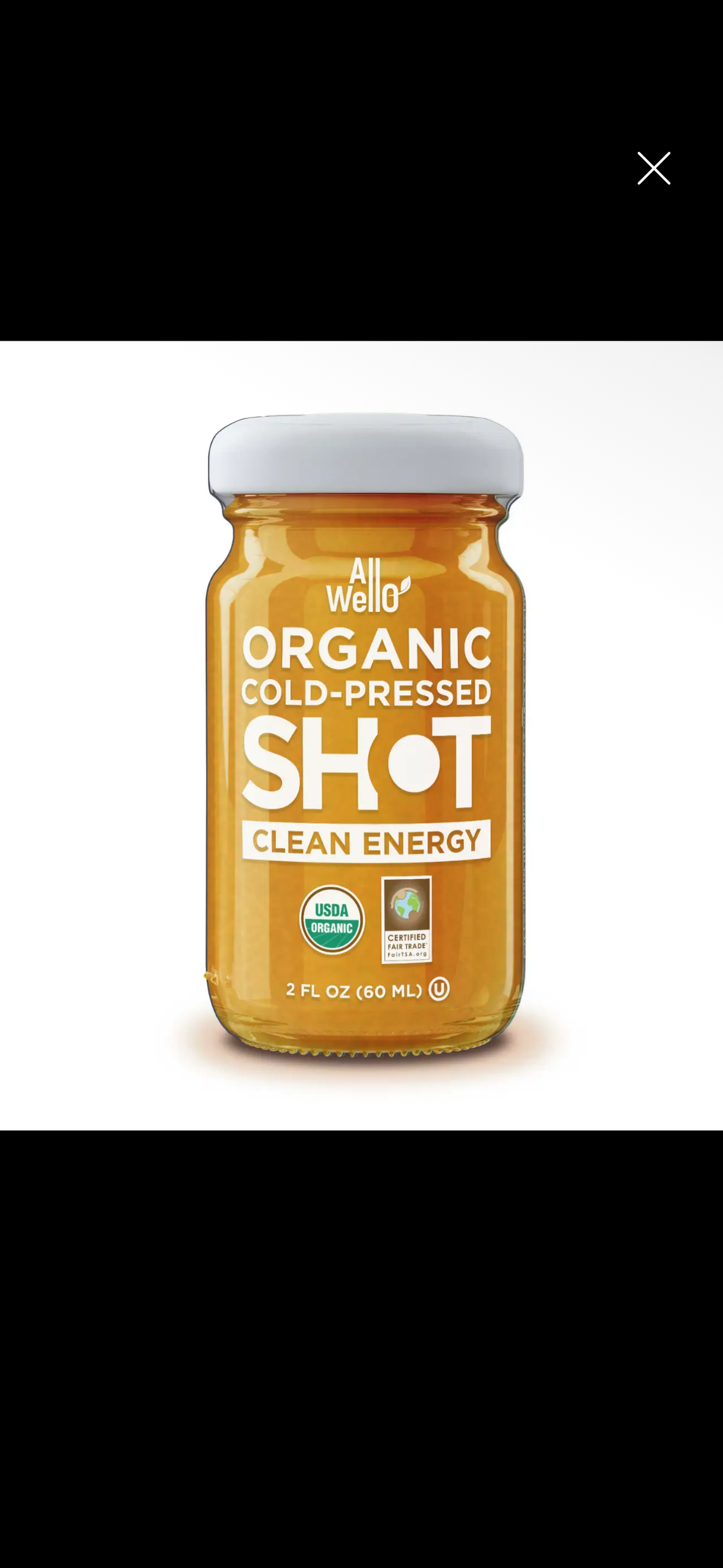 Organic Cold-Pressed Clean Energy Shot with Ginseng