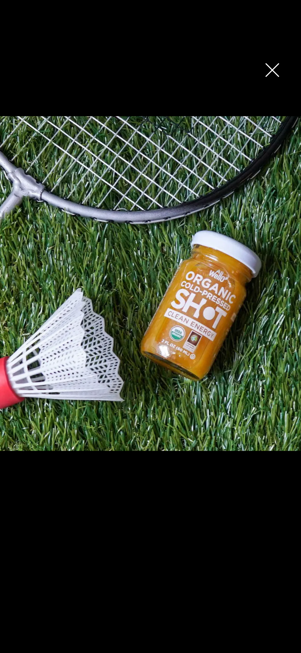 Organic Cold-Pressed Clean Energy Shot with Ginseng