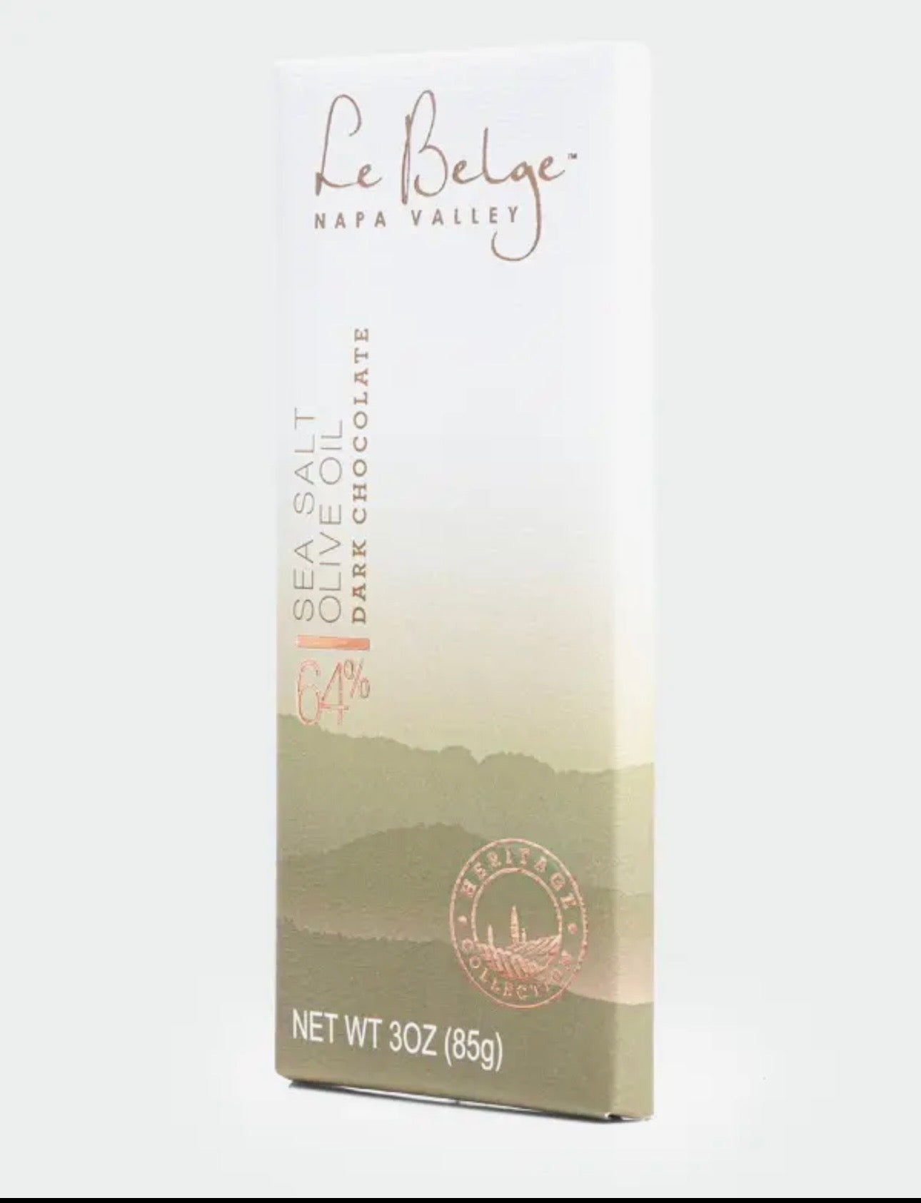Sea Salt Olive Oil 64% Dark Chocolate Bar