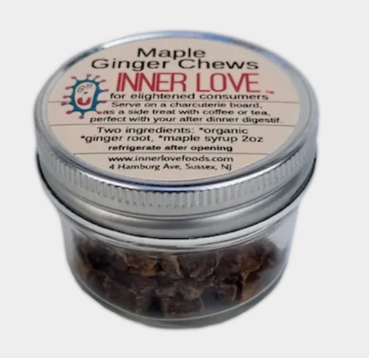 Maple Ginger Root Chews: 2oz jar