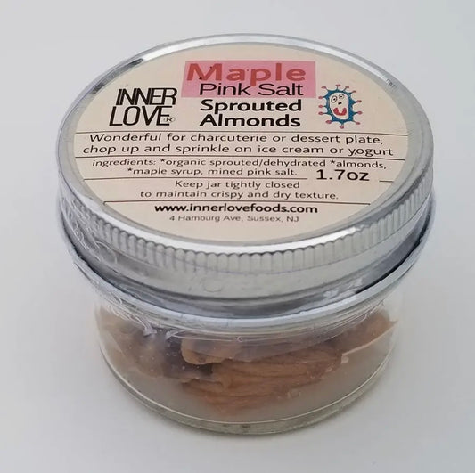 Maple Pink Salt Almonds: 2oz jar