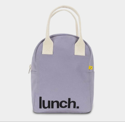 Zipper Lunch Bag - ‘Lunch’ Lavender