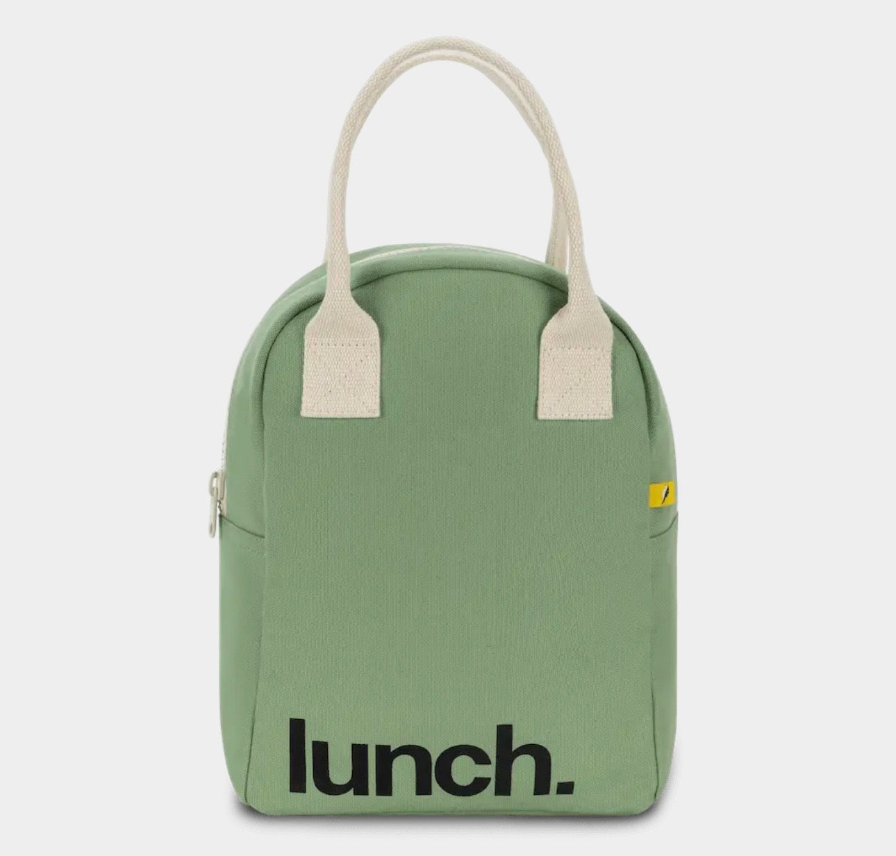 Zipper Lunch Bag - ‘Lunch’ Moss