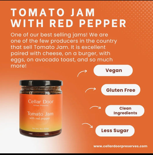 Tomato Jam with Red Pepper