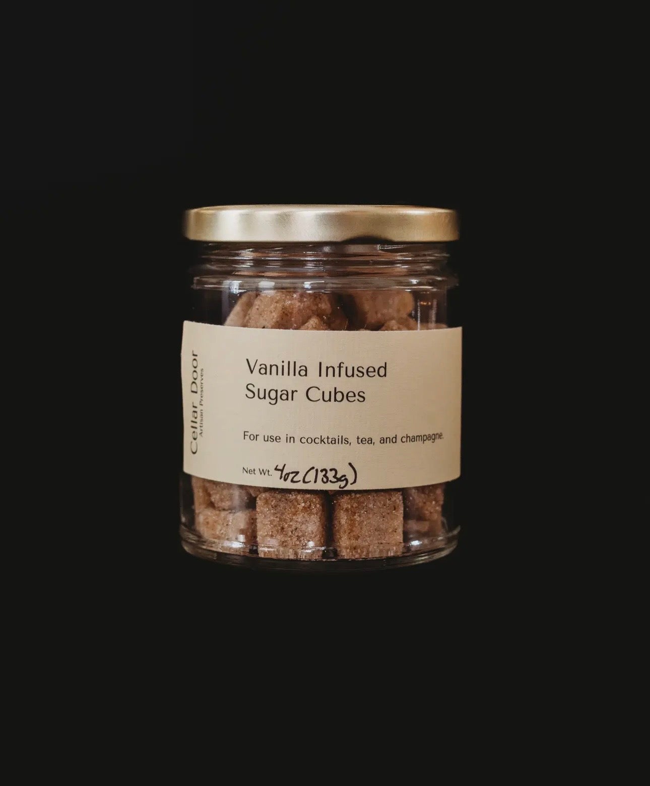 Vanilla Infused Sugar Cubes: Jar 4oz