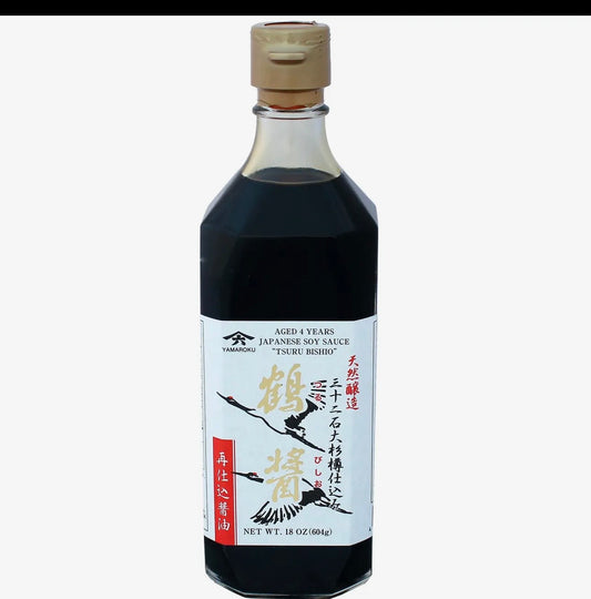 Soy Sauce aged 4 yrs (Tsuru Bishio) - 18oz (532ml)