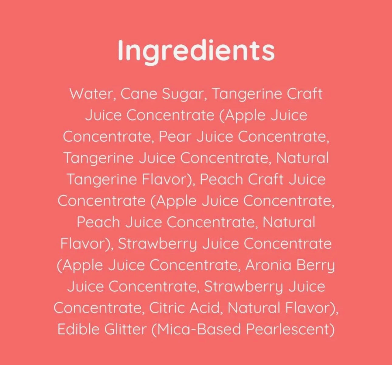 Glitter Sangria Cocktail Mix/Syrup, 16 fl oz