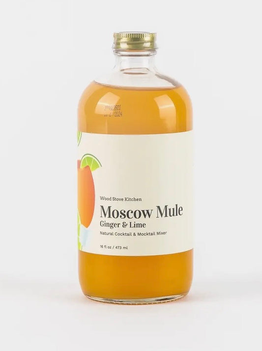 Moscow Mule (Ginger & Lime) Natural Cocktail and Mocktail Mixer, 16 fl oz