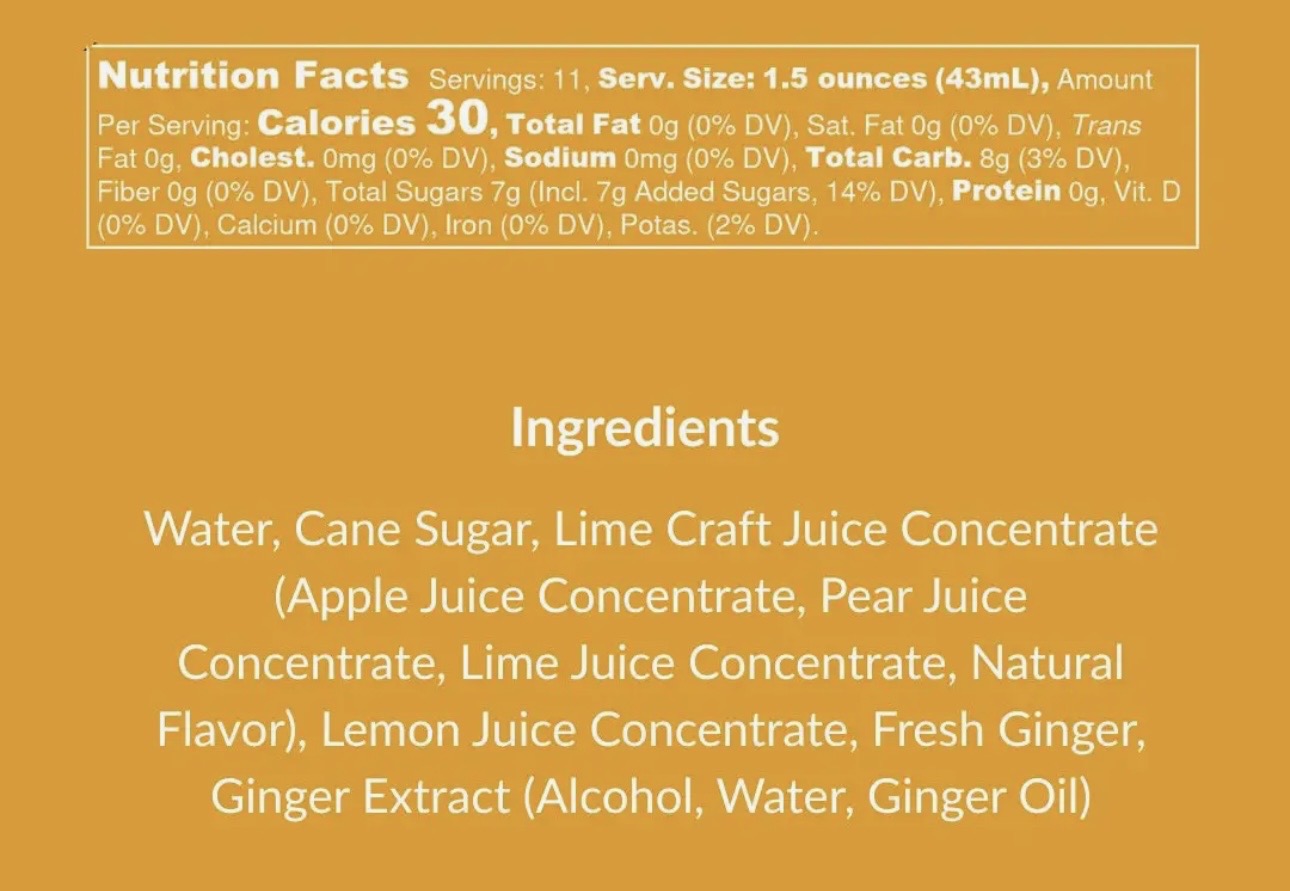 Moscow Mule (Ginger & Lime) Natural Cocktail and Mocktail Mixer, 16 fl oz