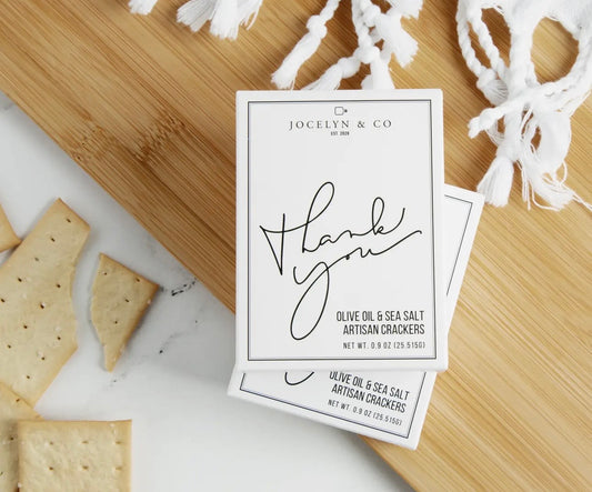 Thank You Mini Olive Oil & Sea Salt Crackers