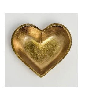 Gold Heart Trinket Bowl