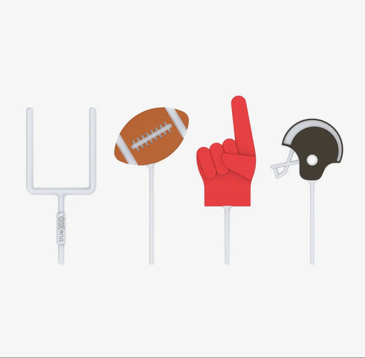 TrueZoo Pickoff Football Themed Party Picks Set of 12
