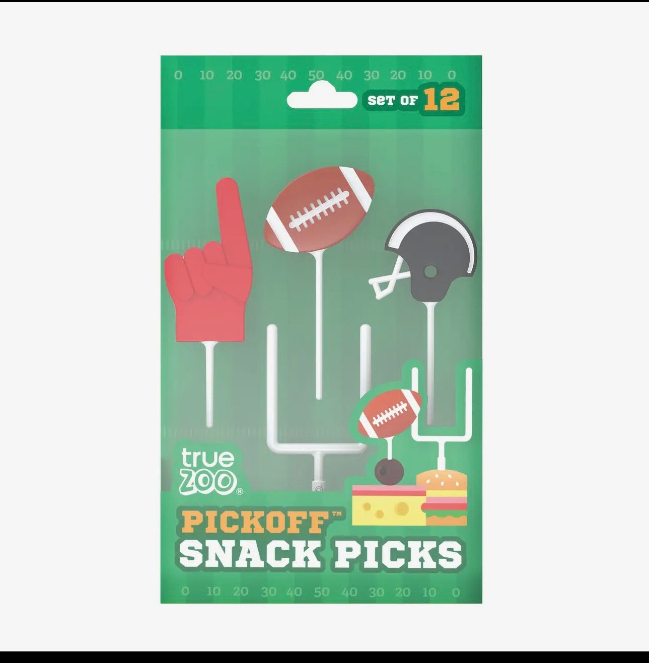 TrueZoo Pickoff Football Themed Party Picks Set of 12