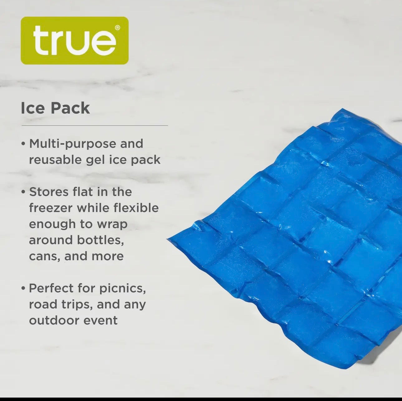 Jumbo Size Reusable Flexible Ice Pack with Freezing Gel