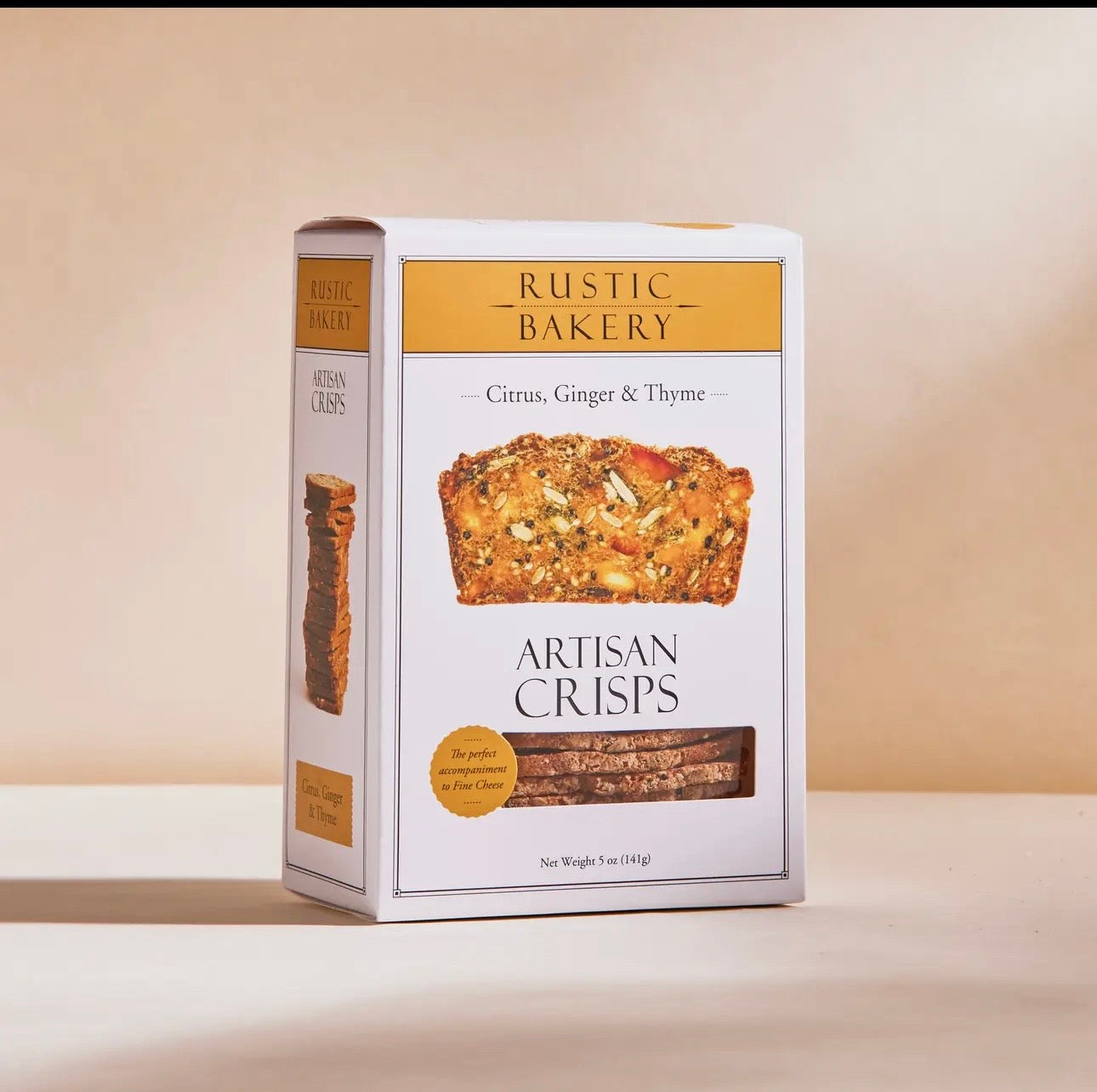 Citrus Ginger Thyme Artisan Crisps by Rustic Bakery (5 Ounce)