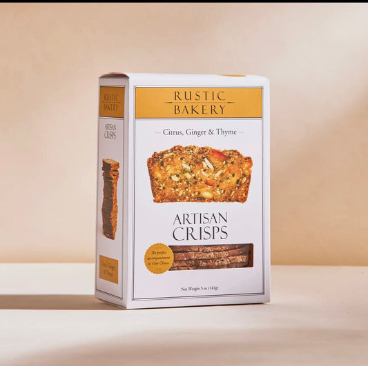 Citrus Ginger Thyme Artisan Crisps by Rustic Bakery (5 Ounce)